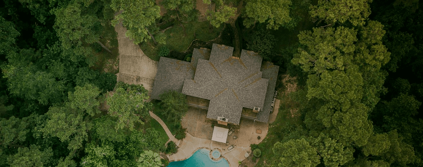 Aerial view of property